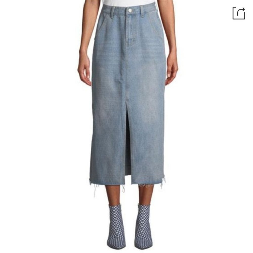 NWT StyleKeepers Midi Denim Skirt XSmall